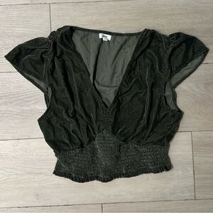 Aerie‎ Forest Green Blouse Size M